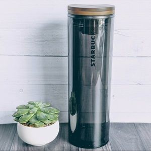 Starbucks Transparent Black Cheetah Water Bottle
